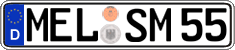German license plate, Regular plates