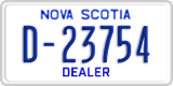 Nova Scotia, Dealer (D-12345)