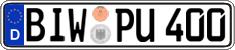 German license plate, Regular plates