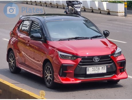 B 1018 MR, Toyota Agya
