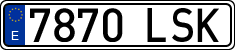 License plates of Spain, Ordinary (2000)