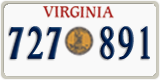 Virginia, Great Seal (123 456)