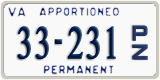 Virginia, Apportioned Tractor  (12-345 P/A)