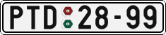 License plate of the Czech Republic, Cars (1960)