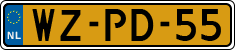License plate of the Netherlands, Trailers