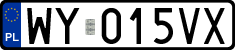 License plates of Poland, Regular car plates