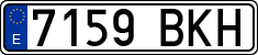 License plates of Spain, Ordinary (2000)