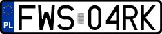 License plates of Poland, Regular car plates
