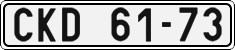 License plate of the Czech Republic, Cars (1960)
