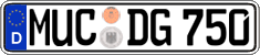 German license plate, Regular plates