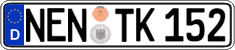 German license plate, Regular plates