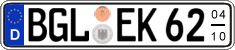 German license plate, Seasonal plates