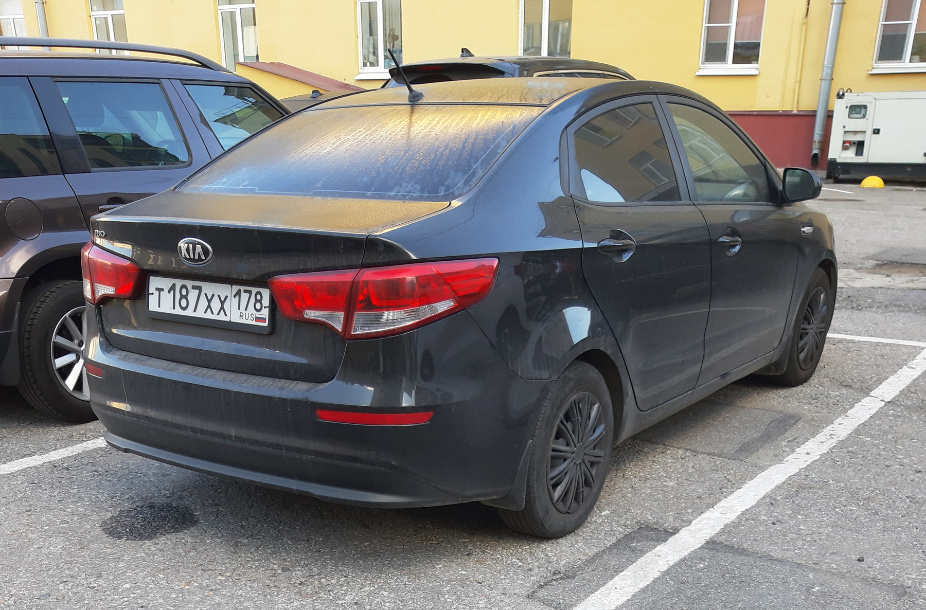 т 187 хх 178, Kia Rio 3rd gen Sedan (QB; CIS-market), facelift, 2015–2017