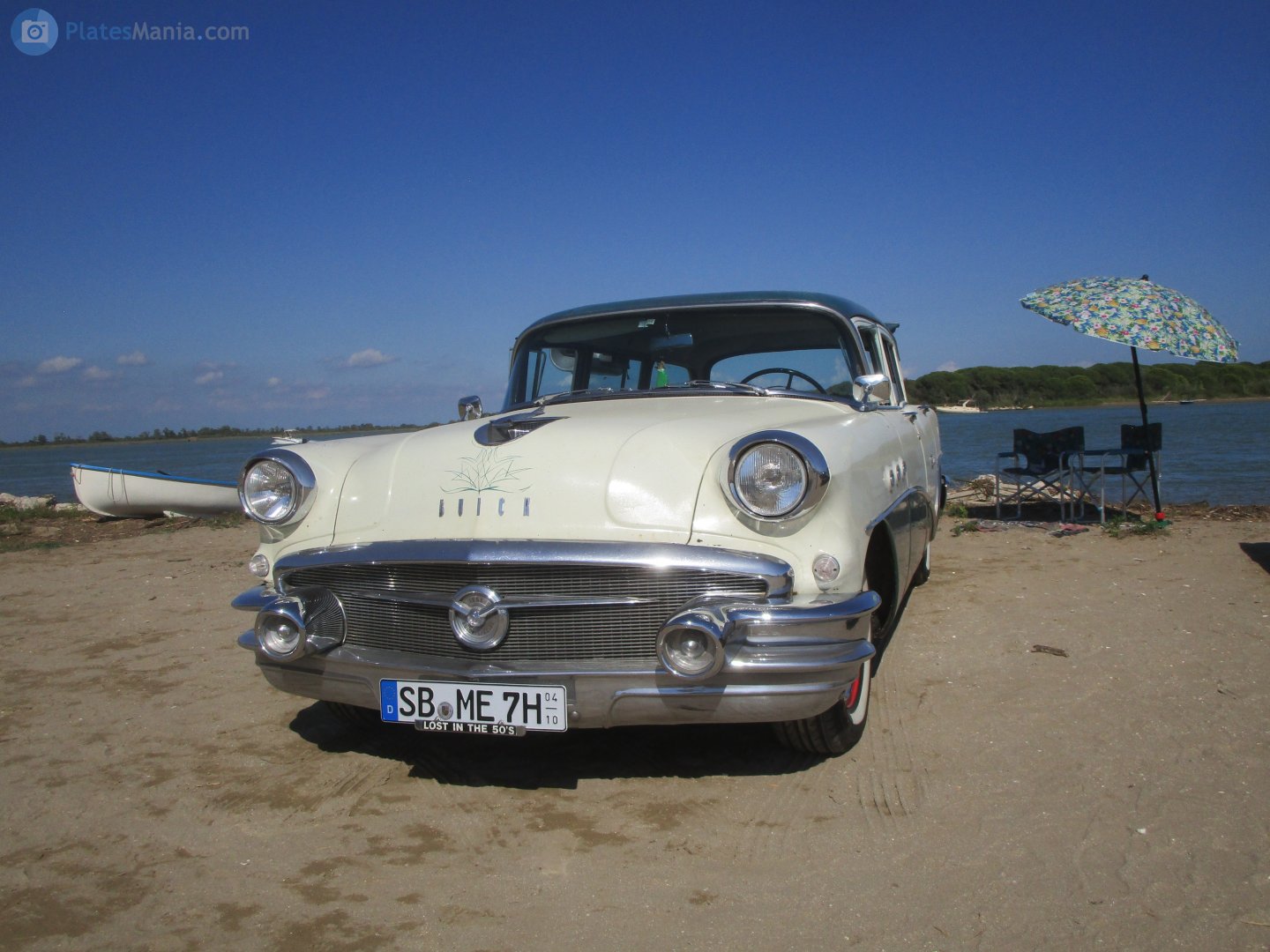SB ME 7H (04/10), Buick Century 2nd gen 4-door Sedan (61; B-body), 2nd facelift, 1955–1956