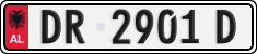 License plate of Albania, Cars (1993)