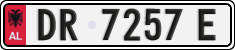 License plate of Albania, Cars (1993)