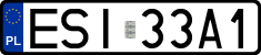 License plates of Poland, Regular car plates