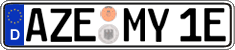 German license plate, Electric vehicles
