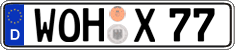 German license plate, Regular plates