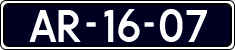 License plate of the Netherlands, Imported oldtimers (cars)