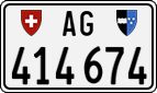 License plate of Switzerland, Cars