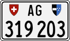 License plate of Switzerland, Cars