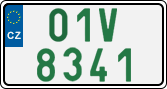 License plate of the Czech Republic, Oldtimers (2001)