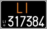 License plate of Italy, Cars (1927 year series)