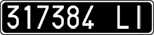 License plate of Italy, Cars (1927 year series)