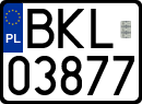 License plates of Poland, Regular car plates