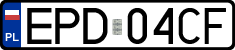License plates of Poland, Regular car plates