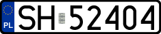 License plates of Poland, Regular car plates
