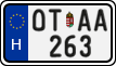 license plates of Hungary, Oldtimers (2022)