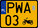 License plates of Poland, Oldtimers