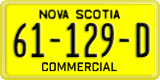 Nova Scotia, Commercial (12-345-D)