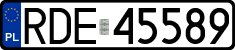 License plates of Poland, Regular car plates
