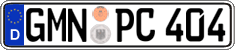 German license plate, Regular plates