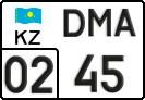 License plate Kazakhstan, Trailers (2012)