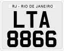 License plate of Brazil, Private owners (1990)
