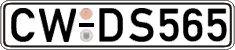 German license plate, Regular plates