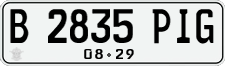 License plate of Indonesia, Regular plates
