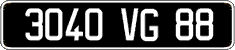 French license plate, FNI