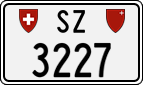 License plate of Switzerland, Cars