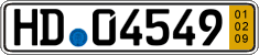 German license plate, Short-term transit plates