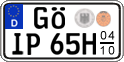 German license plate, Seasonal plates (Oldtimers)