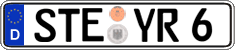German license plate, Regular plates