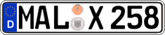 German license plate, Regular plates