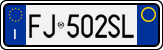 License plate of Italy, Cars (1994 year series)