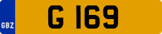 License plate of Gibraltar, Regular car plates (G 12345)