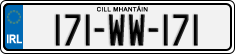 License plate of Ireland, Regular plates